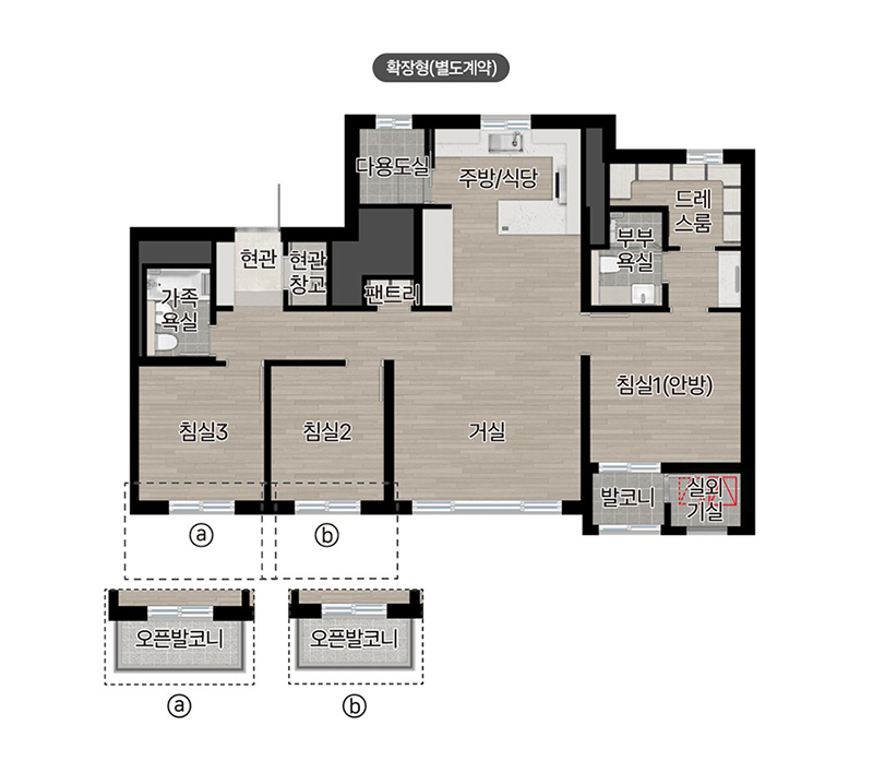 84A평면도(확장형) 이미지