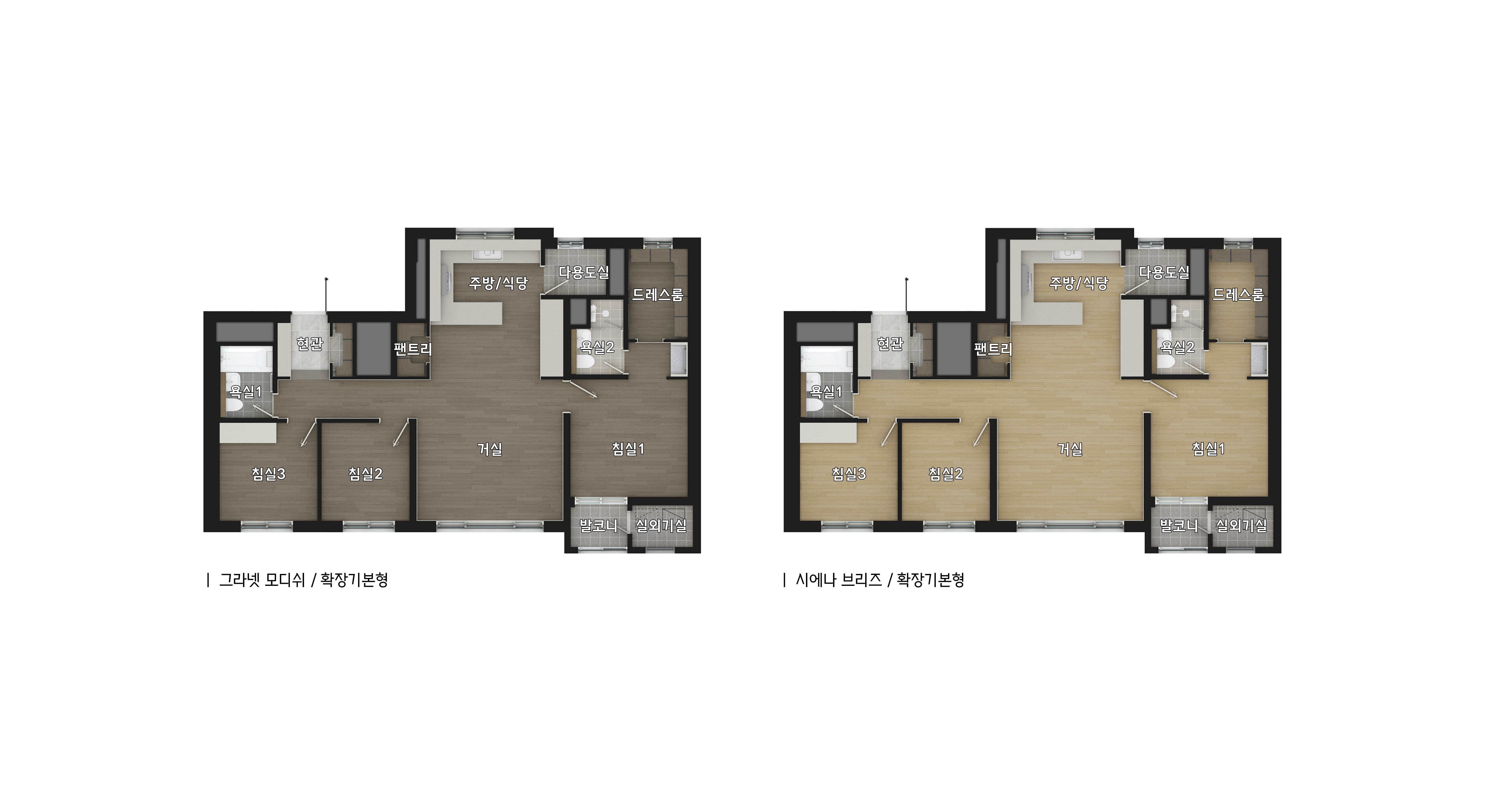 84F평면도(확장형) 이미지